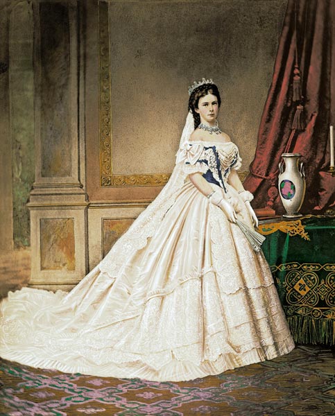 Kaiserin Elisabeth von Österreich im ungarischen Krönungskleid de Emil Rabending