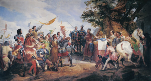 Battle of Bouvines / Vernet de Emile Jean Horace Vernet