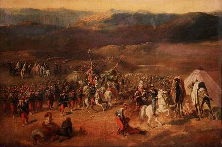 The Capture of the Retinue of Abd-el-Kader (1808-83) or, The Battle of Isly in 1844 de Emile Jean Horace Vernet