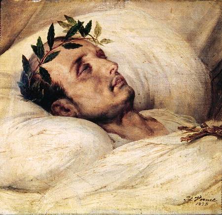 Napoleon I (1769-1821) on his Deathbed de Emile Jean Horace Vernet
