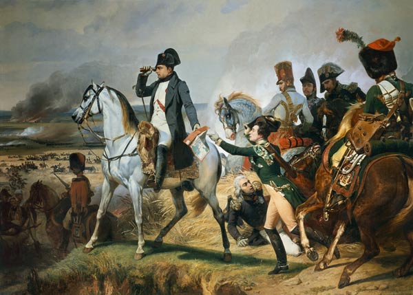 The Battle of Wagram, 6th July 1809 de Emile Jean Horace Vernet