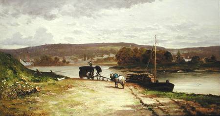 River Landscape de Emile Lambinet