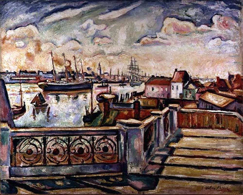 The Port of Antwerp, 1906 de Emile Othon Friesz
