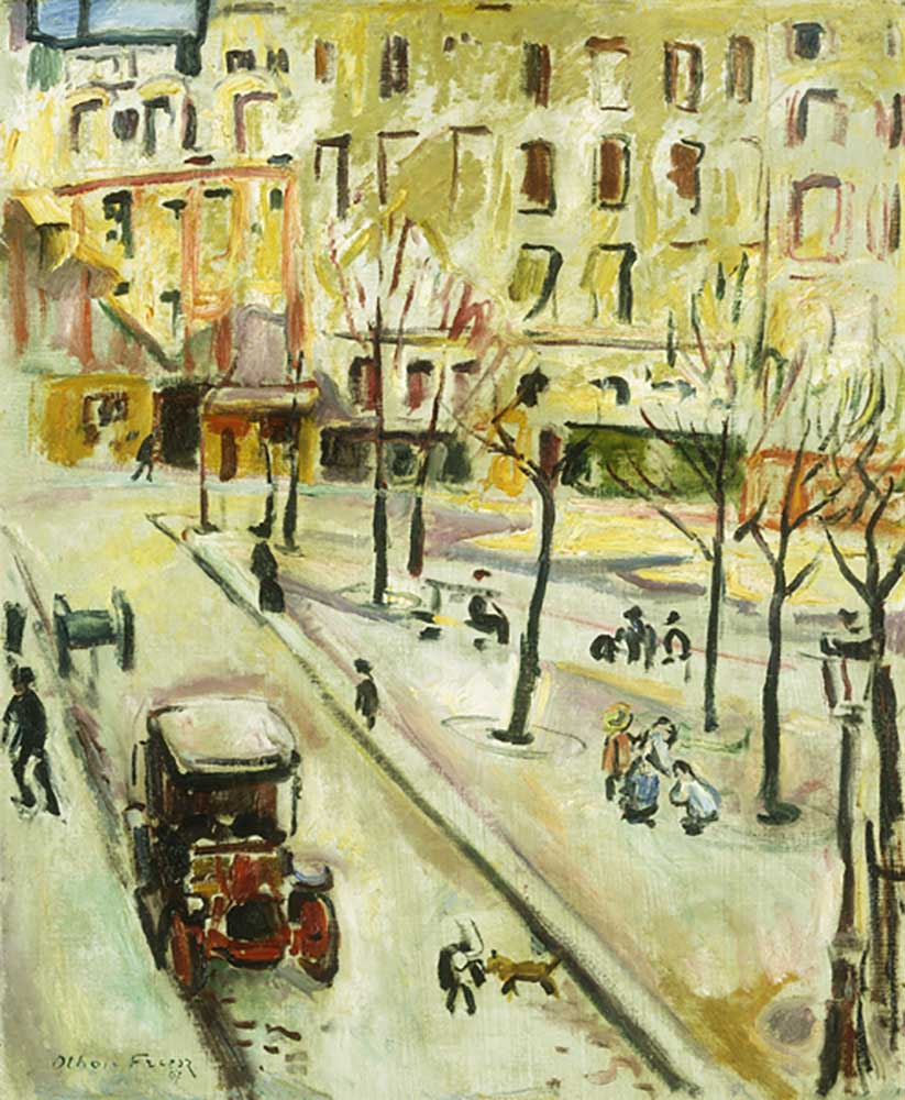 Paris Street Scene; Scene de rue, Paris, 1907 de Emile Othon Friesz