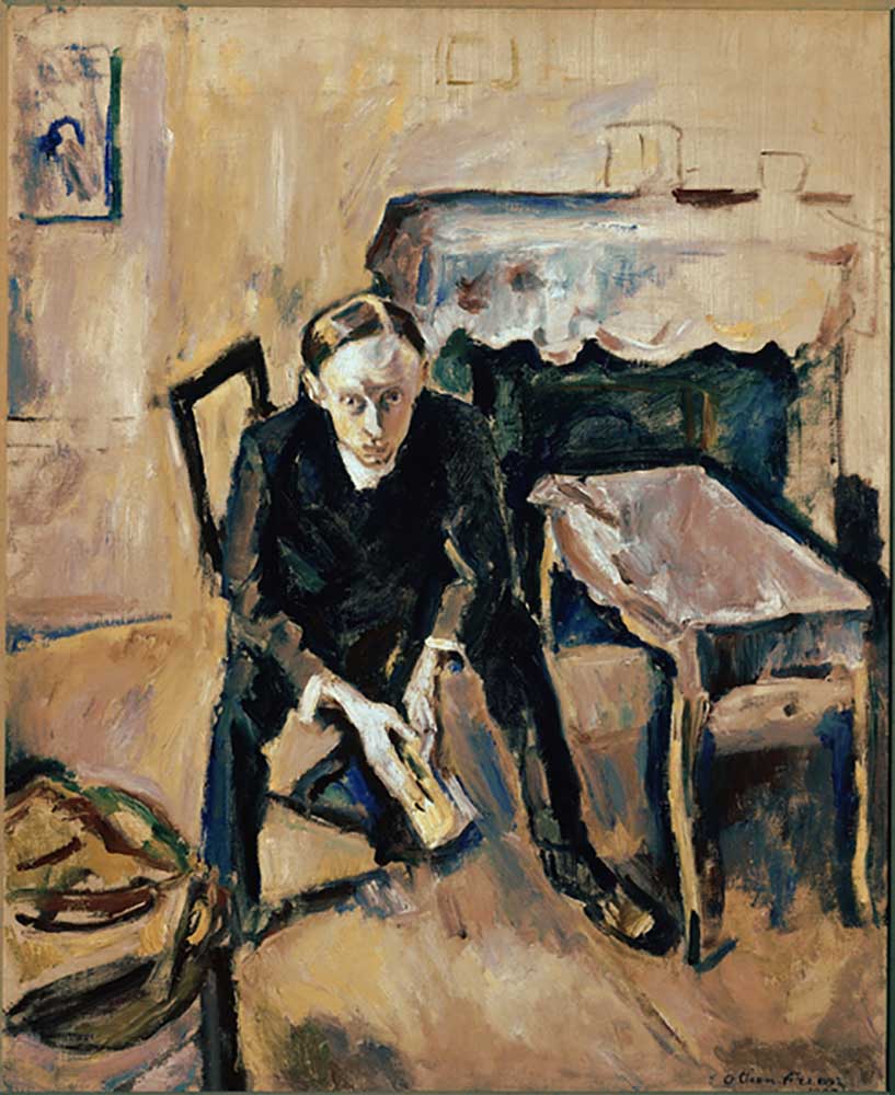 Portrait of Fernand Fleuret (1883-1945) writer and poete francais (Portrait of french writer Fernand de Emile Othon Friesz