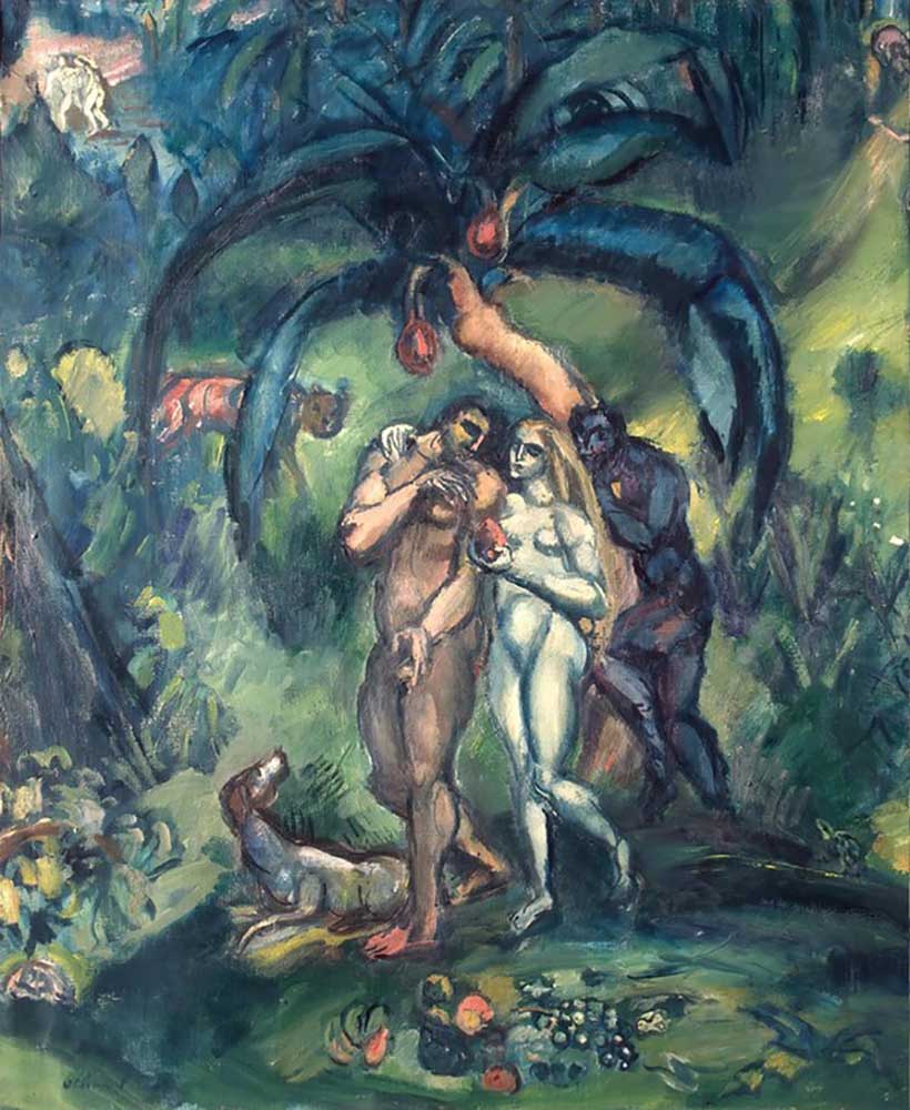 Temptation (Adam and Eve) de Emile Othon Friesz