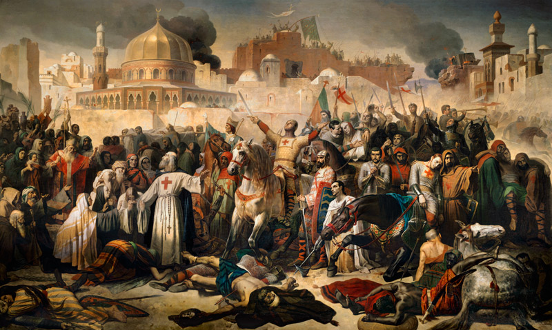 Taking of Jerusalem by the Crusaders, 15th July 1099 de Emile Signol