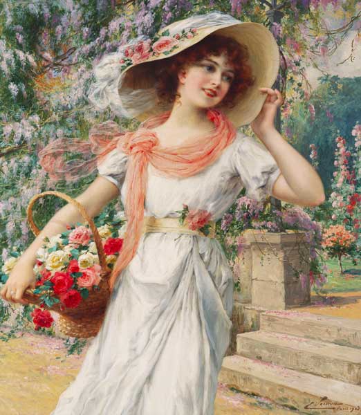 Das Blumenmädchen. de Emile Vernon