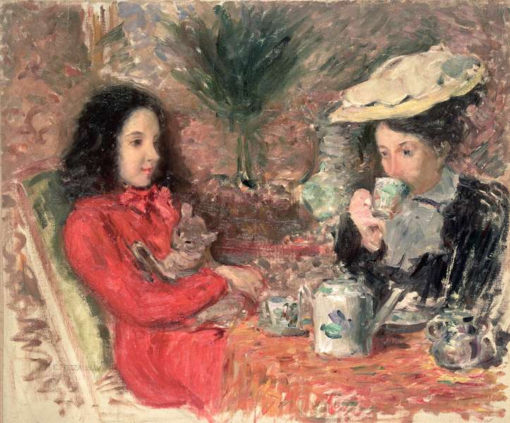 Tea Time, c.1900  de Emile Alfred Dezaunay
