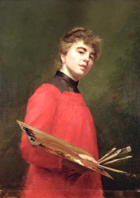 Self Portrait, 1889 (oil on canvas) de Emily Childers