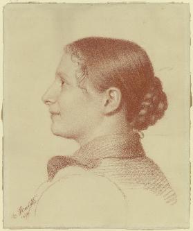 Bildnis einer Frau im Profil (Bildnis des Fräulein Irma Müller-Krämer)