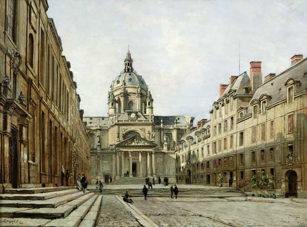 The Courtyard of the Old Sorbonne de Emmanuel Lansyer