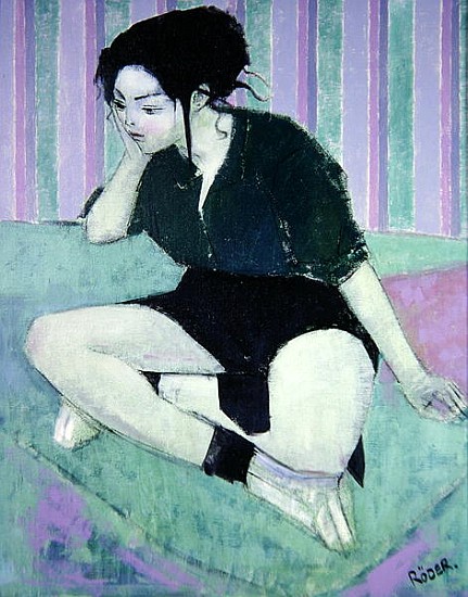 Liz (oil on canvas)  de Endre  Roder