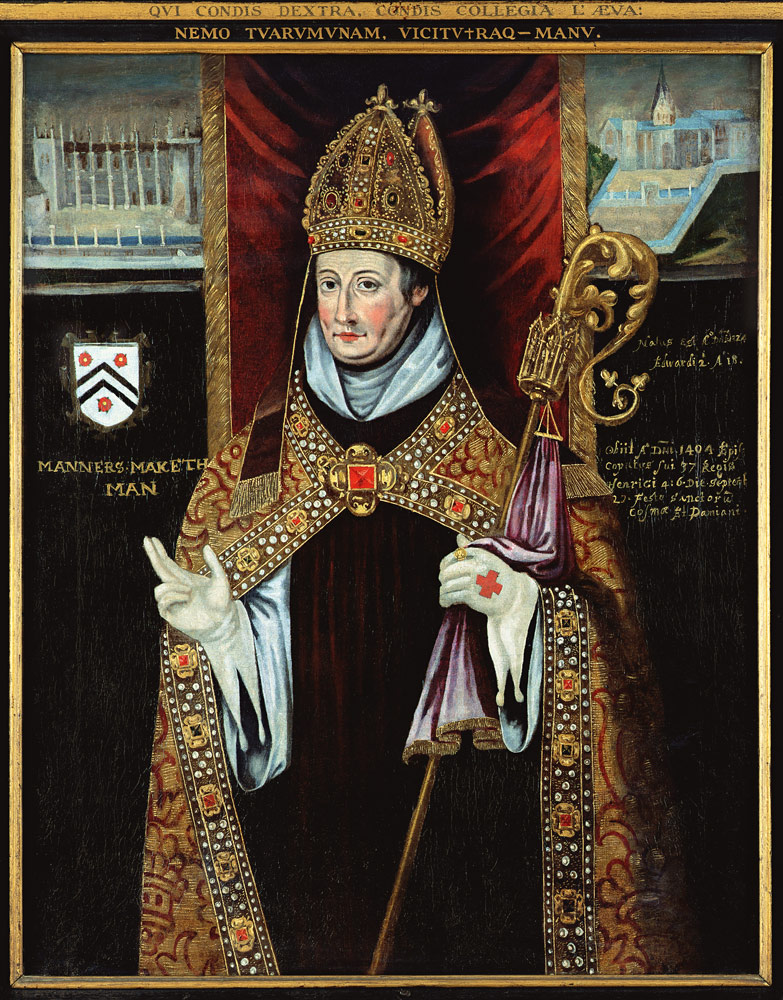 Portrait of William of Wykeham (1325-1404) de English School