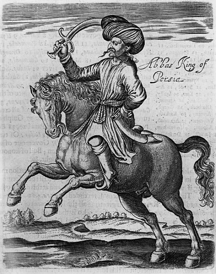Abbas King of Persia, illustration from ''Some years of travel into Afrique and Asia'' Sir Thomas He de English School