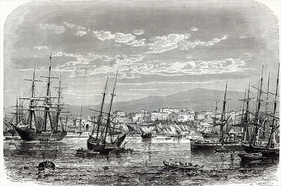 Athens: general view of the Piraeus, from ''The Illustrated London News'' de English School