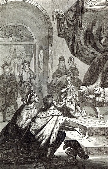 Betrothal of the French Princess to Richard II, illustration from ''Cassell''s Illustrated History o de English School