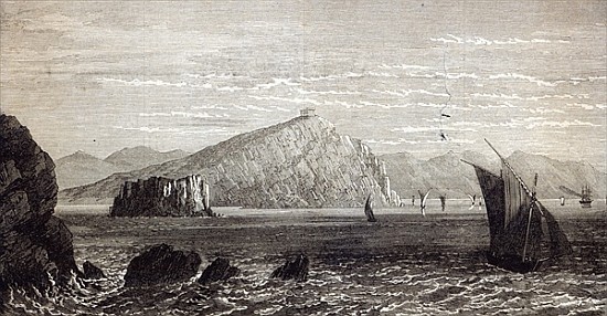 Cape Colonna, with ruins of the Temple of Minerva, coast of Greece, from ''The Illustrated London Ne de English School