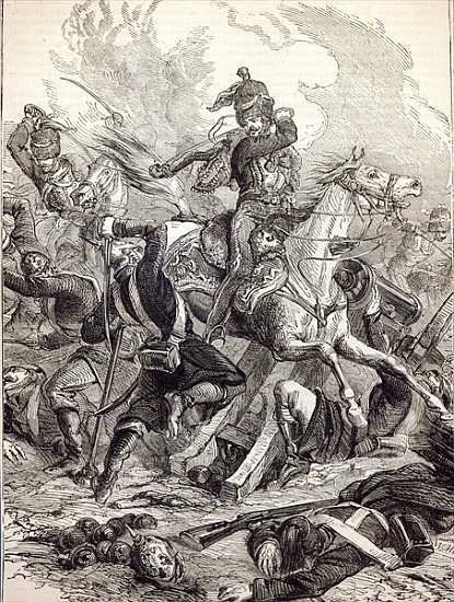 Charge of the Light Brigade, illustration from ''Cassell''s Illustrated History of England'' de English School