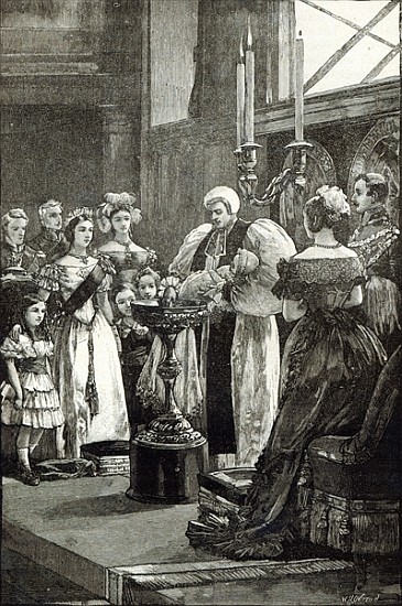 Christening of the Princess Louise in Buckingham Palace Chapel de English School