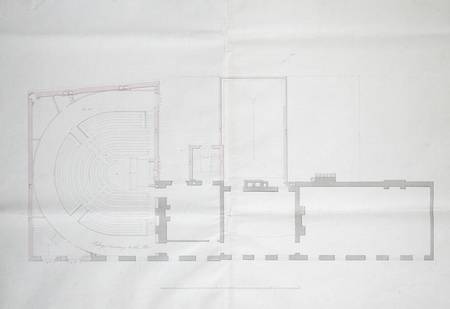 Contract drawing for the first floor of the Royal Institution de English School