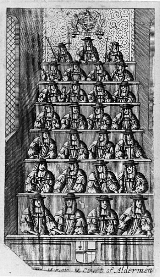 Court of Aldermen, c.1690 de English School