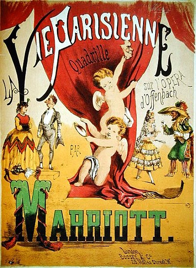 Cover of the score sheet for ''La Vie Parisienne Quadrille'' Charles Marriott; engraved by T.W. Lee de English School