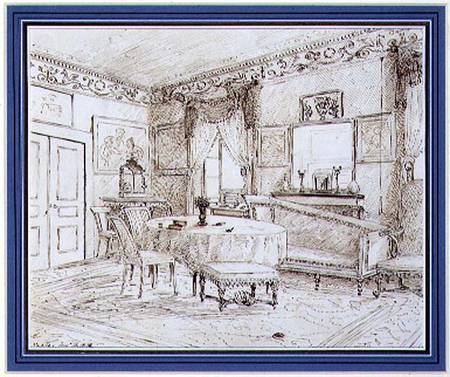 An English Regency salon interior, London de English School