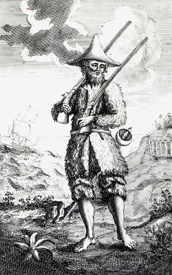 Frontispiece to ''The Life and Strange Surprizing Adventures of Robinson Crusoe of York, Mariner'' D de English School