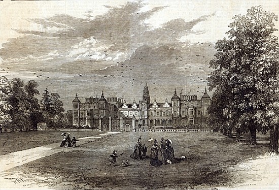 Hatfield House, the Seat of the Marquis of Salisbury, from ''The Illustrated London News'', 11th Jul de English School
