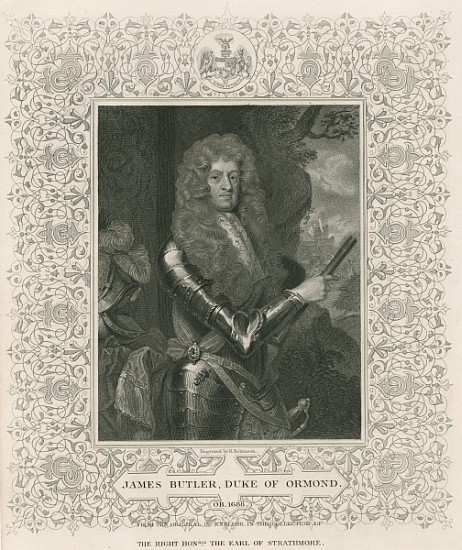 James Butler, 12th Earl and 1st Duke of Ormonde, from ''Lodge''s British Portraits'' de English School