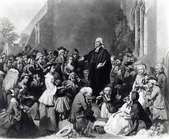John Wesley preaching de English School