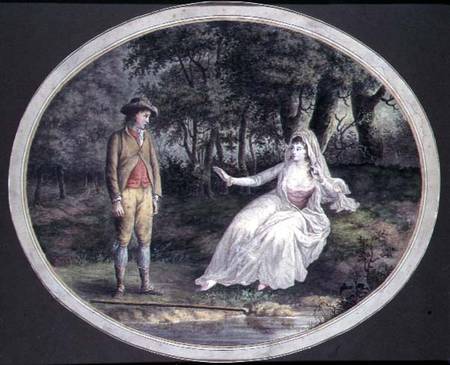 Lovers in a Woodland Landscape de English School