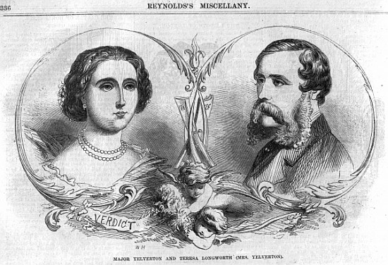 Major Yelverton and Teresa Longworth (Mrs Yelverton), illustration from ''Reynolds Miscellany'' de English School