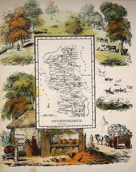 Map of Buckinghamshire de English School