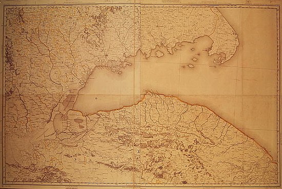 Map of Cutch and Kathiawar, published under the direction of Colonel G.C. de Pree, S.C., Surveyor Ge de English School