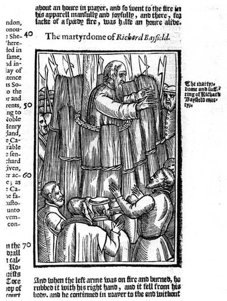 The Martyrdom of Richard Bayfield (d.1531) from 'Acts and Monuments' by John Foxe (1516-87) de English School