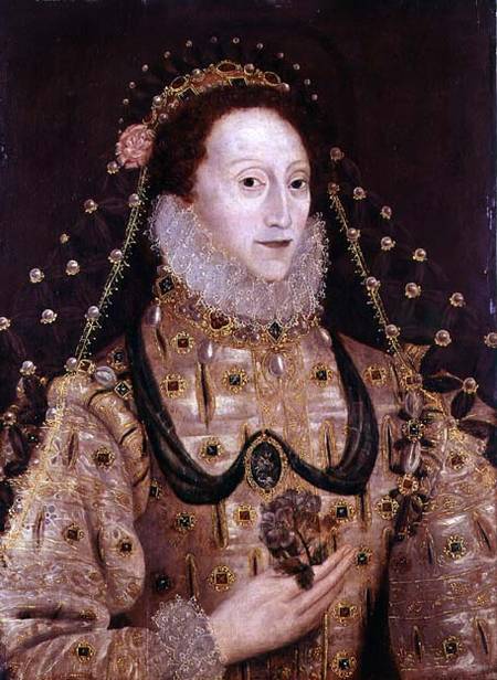 Portrait of Elizabeth I (1533-1603) de English School