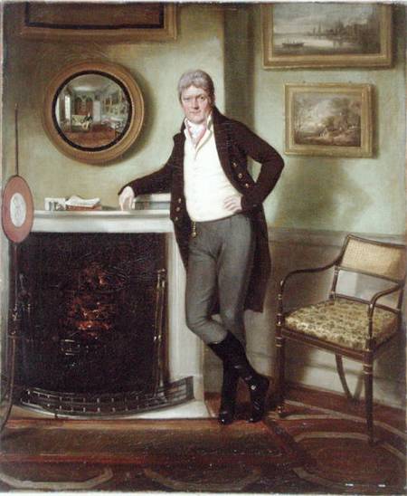 Portrait of George Henckell in his Study de English School