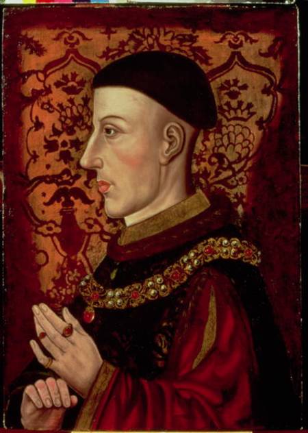 Portrait of Henry V (1387-1422) de English School