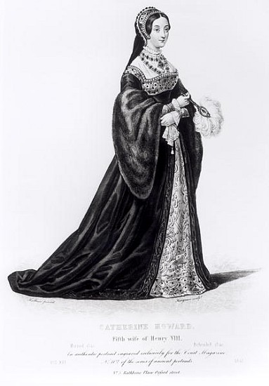Portrait of Catherine Howard (1520?-42) ; engraved by Hargrave de English School