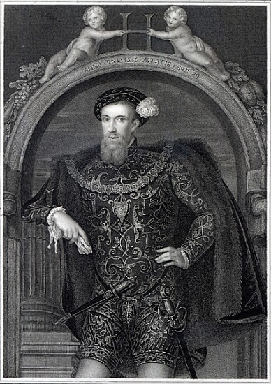 Portrait of Henry Howard (1517-47) Earl of Surrey, from ''Lodge''s British Portraits'' de English School