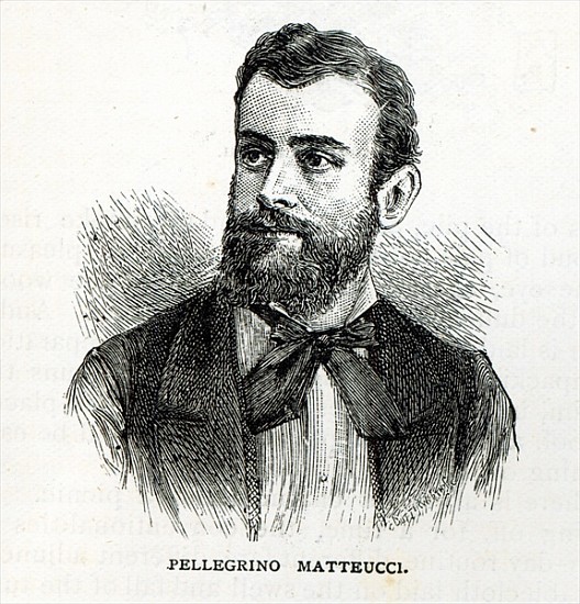 Portrait of Pellegrino Matteucci, from ''Leisure Hour'' de English School