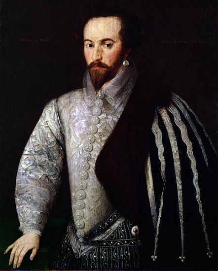 Portrait of Sir Walter Raleigh (1554-1618) 1588 de English School