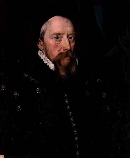 Portrait of William Cecil de English School