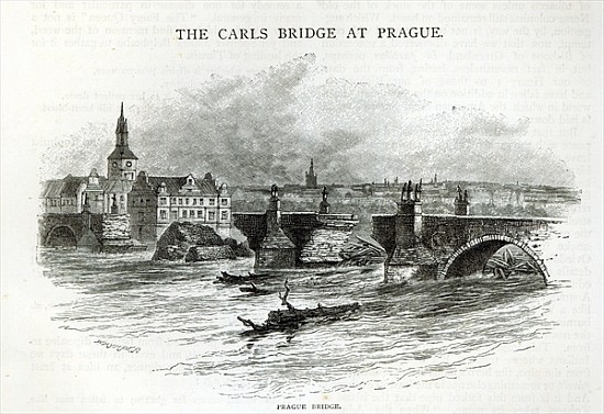 Prague Bridge, from ''Leisure Hour'' de English School
