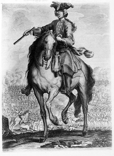 Prince Charles Edward Stuart at the Battle of Prestonpans, c.1745 de English School