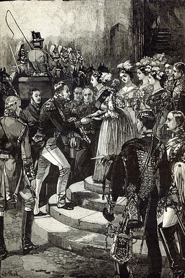 Reception of Louis Philippe at Windsor Castle de English School