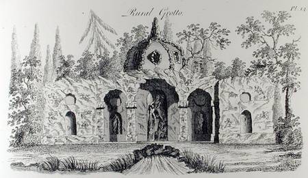 Rural Grotto, from 'Grotesque Architecture or Rural Amusement', by William Wright de English School