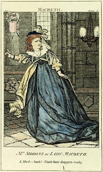Sarah Siddons (1755-1831) as Lady Macbeth de English School